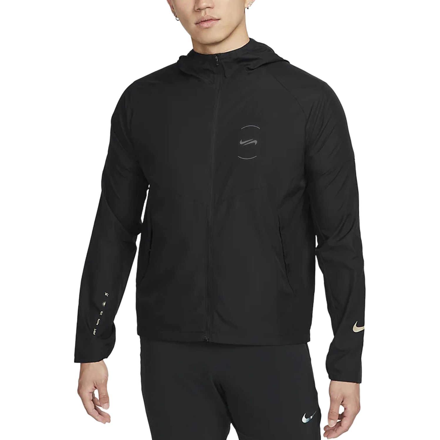 Nike Repel Miler Running Jacket  Black  Men s FN7285-010 L