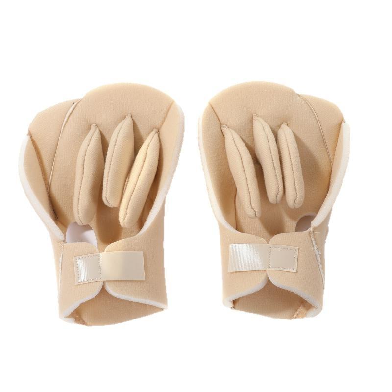 Padded Finger Separator Glove Pressure Relief Hand Contracture Pad Adjustable Palm Protector Ergonomic Fit For Elderly