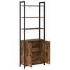 Bookshelf Smoked Oak 60 x 24 x 161 cm Engineered Wood