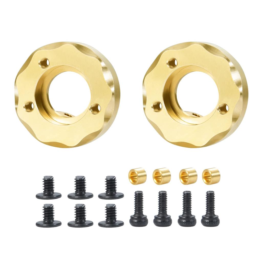 TRZX 2pcs 1/18 RC Brass Front Steering Knuckle RC Counterweight for Kyosho Jimny