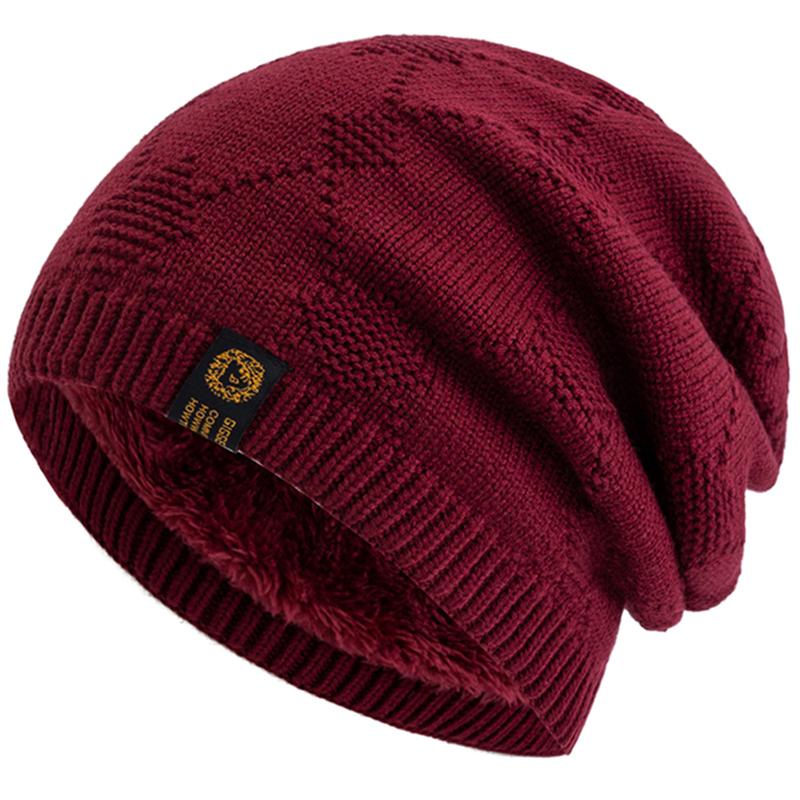 

Новый Стиль Мода Унисекс Зимняя Шапка Теплая Шерстяная Шапка Стильная Мягкая Шапка-Бини Для Мужчин Женщин Уличная Утепленная Лыжная Спортивная Вязаная Шапка 56cm-60cm хаки