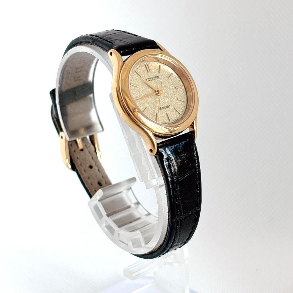 Used [Good Condition] [Working Product] Citizen Solar Gold Ladies with company stamp