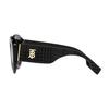 Burberry Side Logo Plastic Irregular Shape Sunglasses Women Sunglasses Black BE4370U30018749