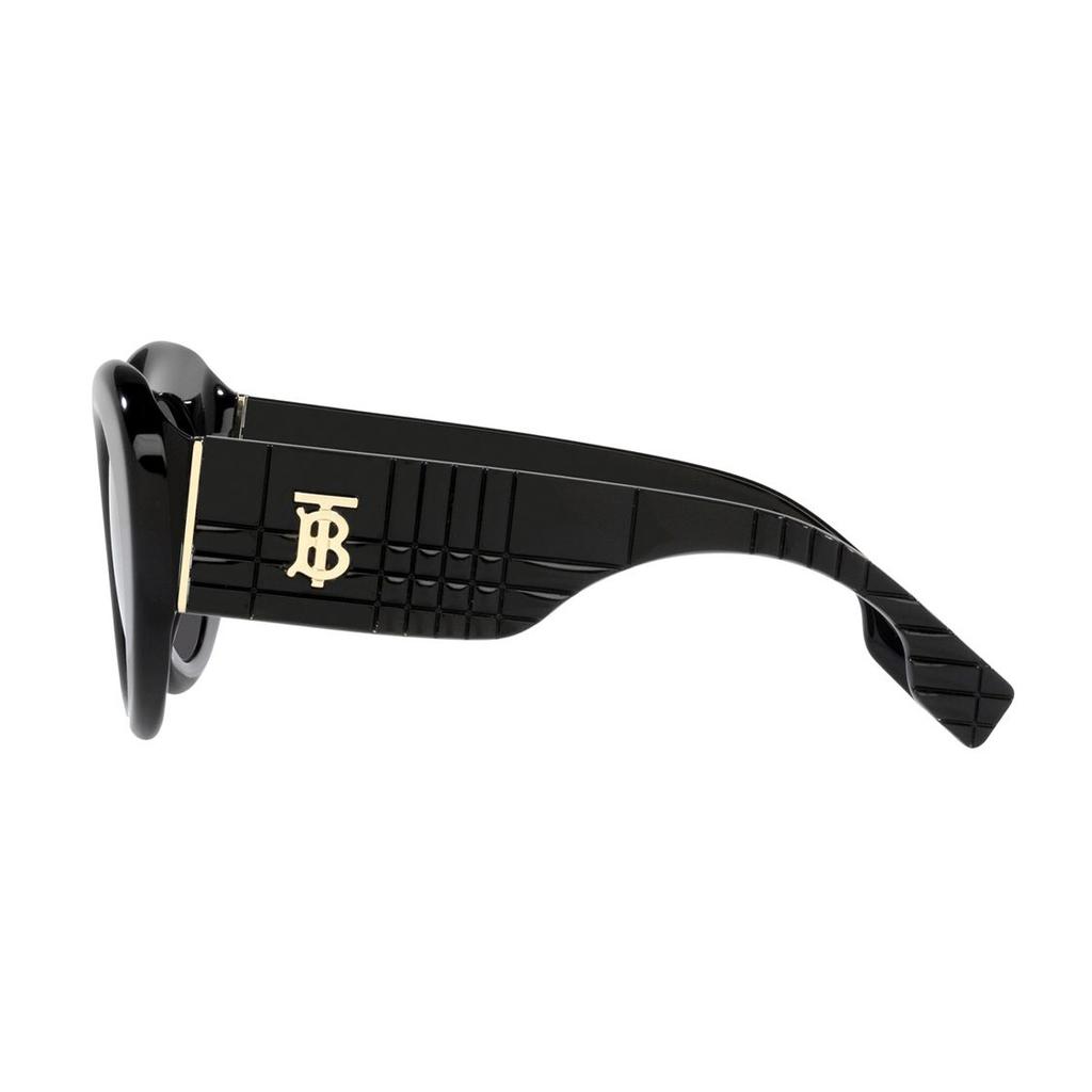 Burberry Side Logo Plastic Irregular Shape Sunglasses Women Sunglasses Black BE4370U30018749