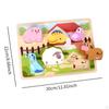 Wooden Jigsaws Puzzle Early Learning Toy Sturdy Developmental Montessori Toys for Baby 1 2 3 Year
