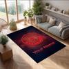 Charlton Athletic Printed Crystal Velvet Rug Non‑Slip Crystal Velvet Carpet For Sofa Bedroom Indoor Home Decoration