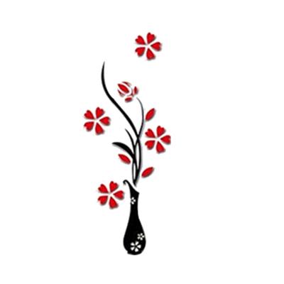 DIY Home Room Decor 3D Vase Blume Baum Wandaufkleber Abnehmbare Aufkleber 30x80 cm