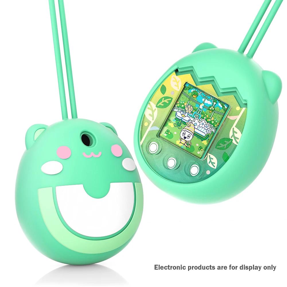 Silikon-Schutzhülle für Tamagotchi Pix virtuelle Haustiermaschine mit Handschlaufe Stoßfest Weiche Spielkonsolen-Schutzabdeckung