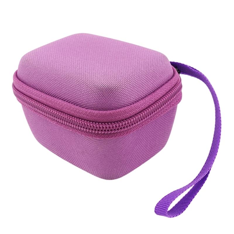 

Портативный кейс-сумка для хранения игровых аксессуаров с 4 уровнями износостойких поверхностей и съемным ремешком для удобства в путешествиях фиолетовый