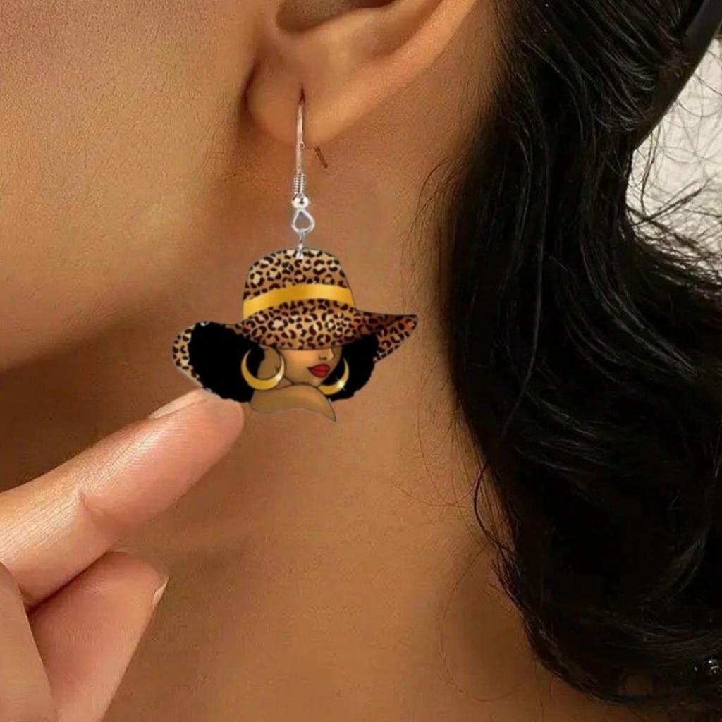 1 Pair of European and American Ballet Dancing Earrings Women's Creative Niche Earrings School Graduation Season Teacher Gift Jewelry