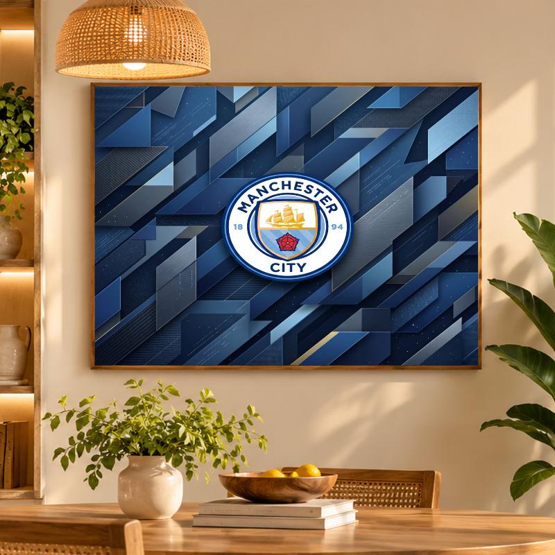 5D Diamond Painting Manchester City DIY Full Drill Diamond Art Kit Home Decoration