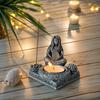 1 Stück leichter Luxus Mondgöttin Kerzenhalter und Aromatherapie Statue Ornament, Zen Meditationsraum Dekoration, Schreibtisch Kerze und Aromatherapie
