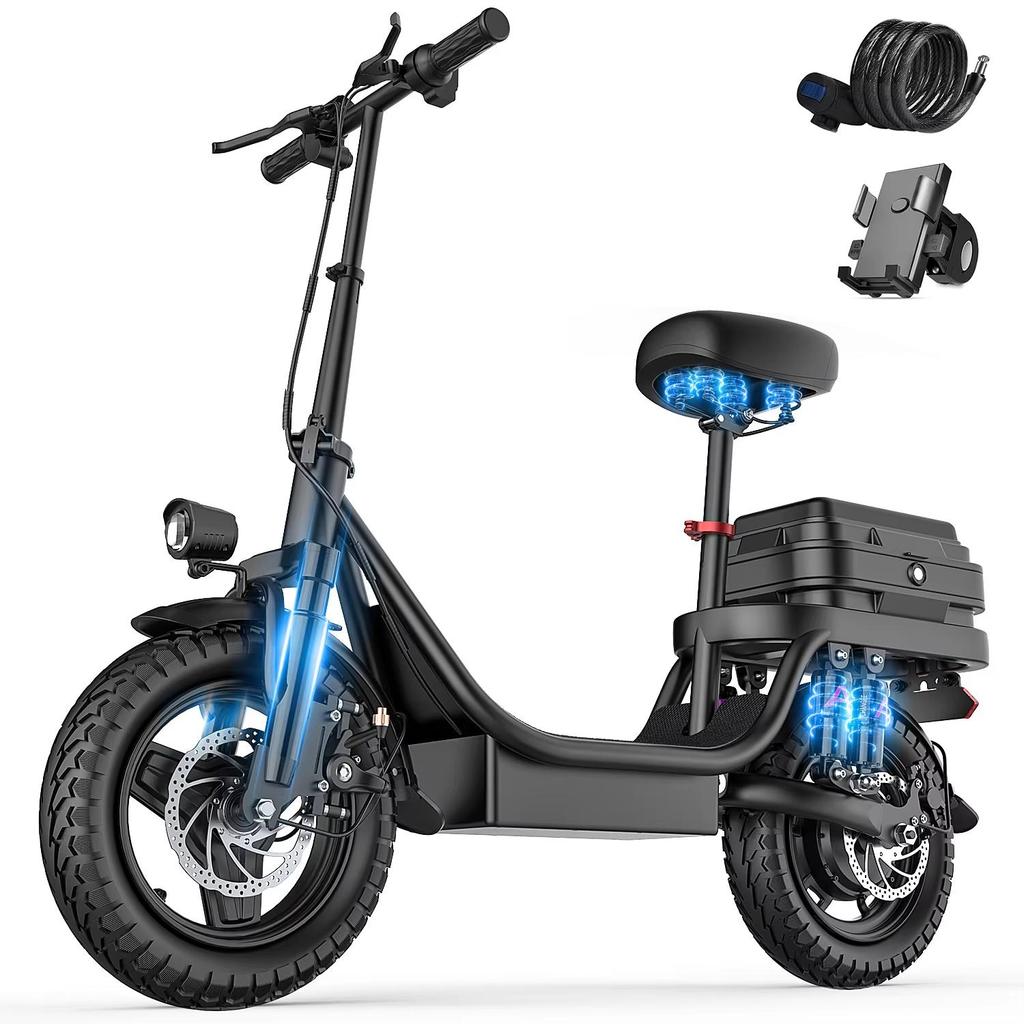 TOOFLY-GQ8 Foldable Electric Bicycle 250W Motor 48V15AH Lithium Battery Adult Electric Bike 14-inch Tire Urban Commuter E-bike