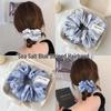 2025 Striped Ball Head Hair Tie: Large Intestine Style for High Ponytails