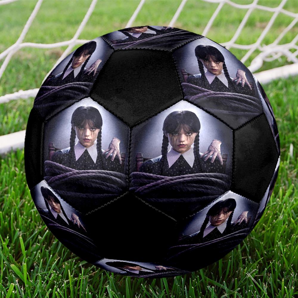 Wednesday Theme Size 5 Soccer Ball, Suitable for Both Indoor and Outdoor Matches, a Gift Suitable for Everyone.