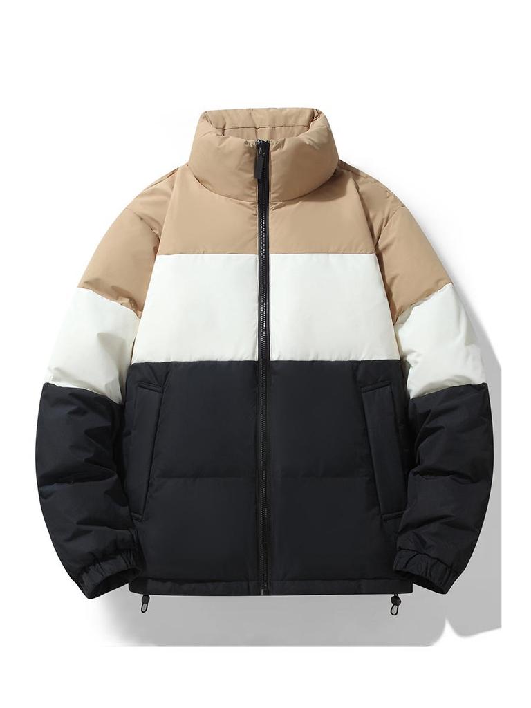 Unisex Winter Windproof Jacket - 90% White Duck Down, Thickened & Warm, Trendy National Standard Design