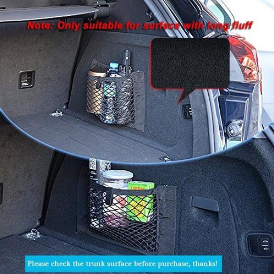 Car Trunk Organizer Bag Mesh Cargo Net Seat Storage Holder Pocket Accessoriies