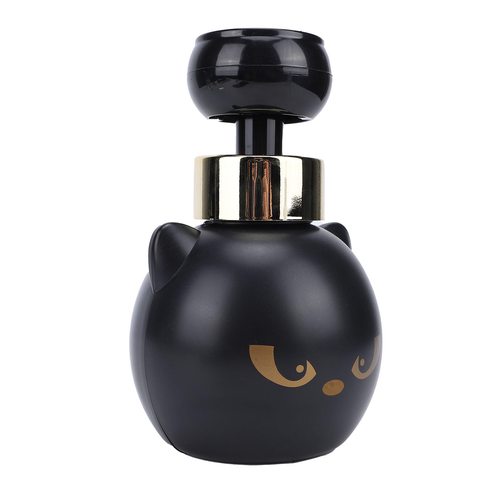

Cute Cat Foam Soap Dispenser Refillable Foaming Pump Bottle Creates Shaped Foam for Bathroom Kitchen Black