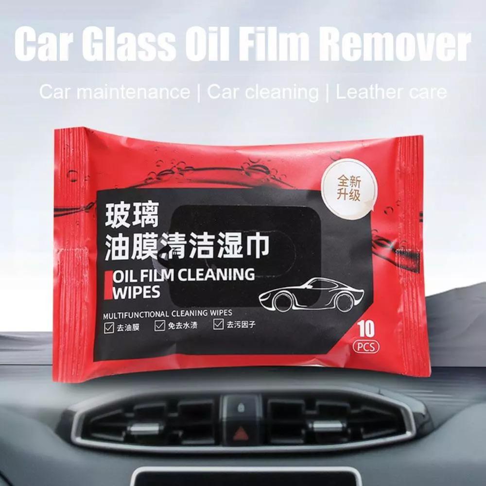 5 Bags Dusting Wipes Car Windshield Glass Cleaner Portable Car Cleaning Wipes