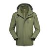 Windproof Outdoor Jacket Set: Couples' 3-in-1 with Detachable Fleece for Men & Women, Ideal for Autumn & Winter