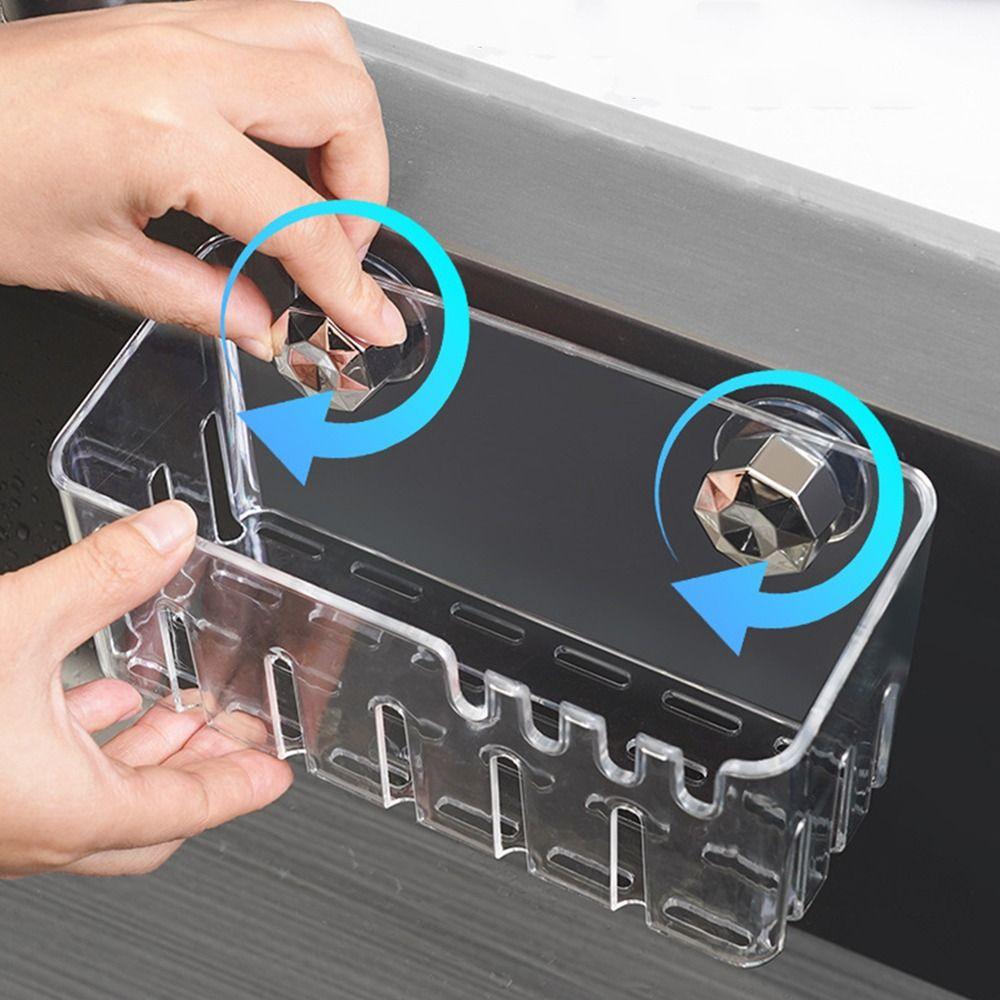 Suction Cup Kitchen Storage Racks Wall Mounted Seasoning Organizer Shower Storage Holder Bathroom