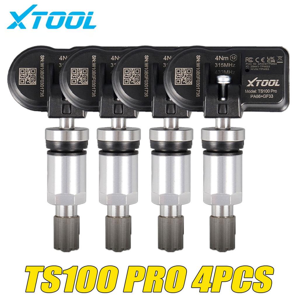 XTOOL TS100 PRO TPMS SENSOR 315MHz & 433MHz TPMS Sensor Tire Repair Tools 2 IN 1 Car Tire Pressure Monitor Tester Programming