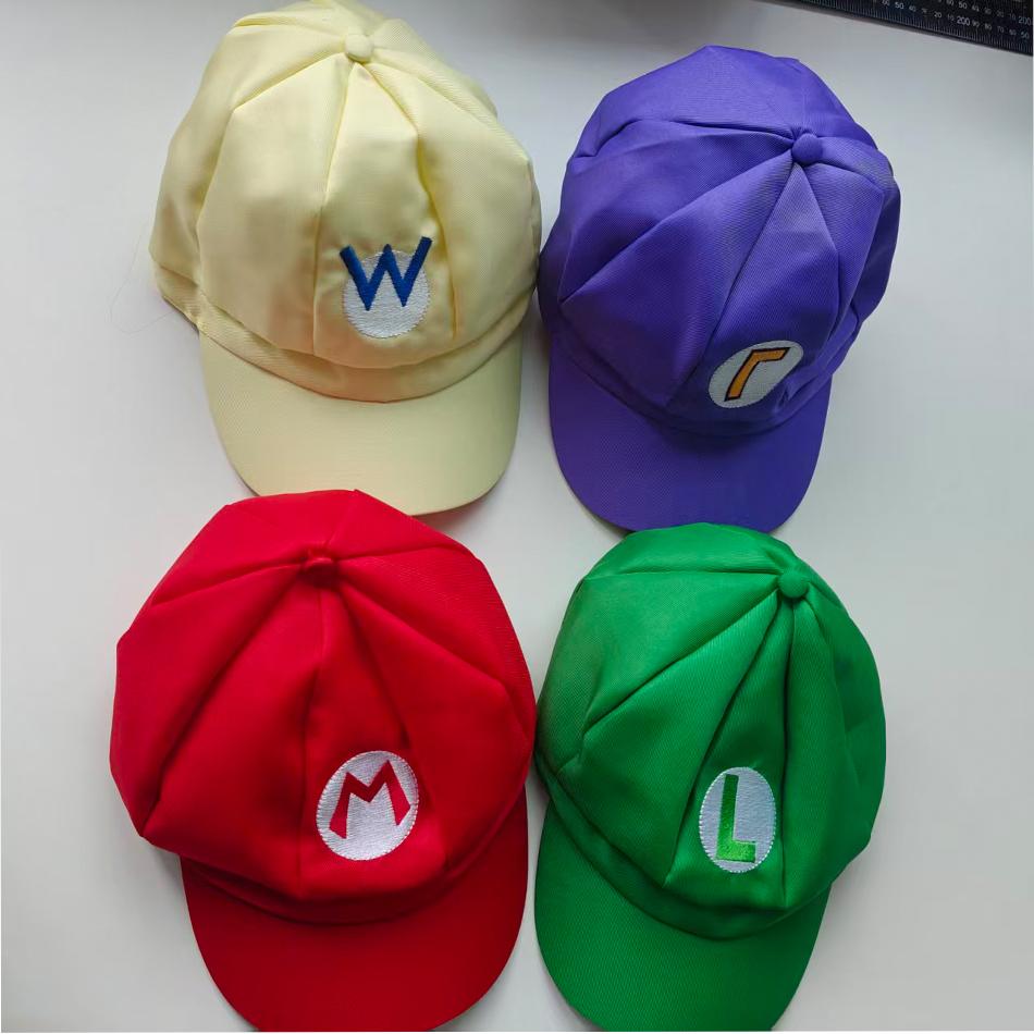 Super Luigi Bors Cosplay Anime Hat Kawaii Colorful Cap Halloween Party Costume Accessory Ideal Christmas Gift
