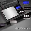Digital Pocket Scales 0.01g High Precision Jewelry Mini Stainless Steel Electronic Scale Gold Gram Balance Weight Portable