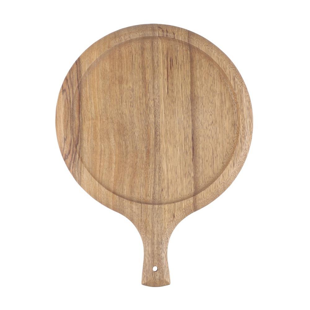 Round Pizza Tray Wooden Serving Board Deli Tray Cutting Board  Restaurant/Home