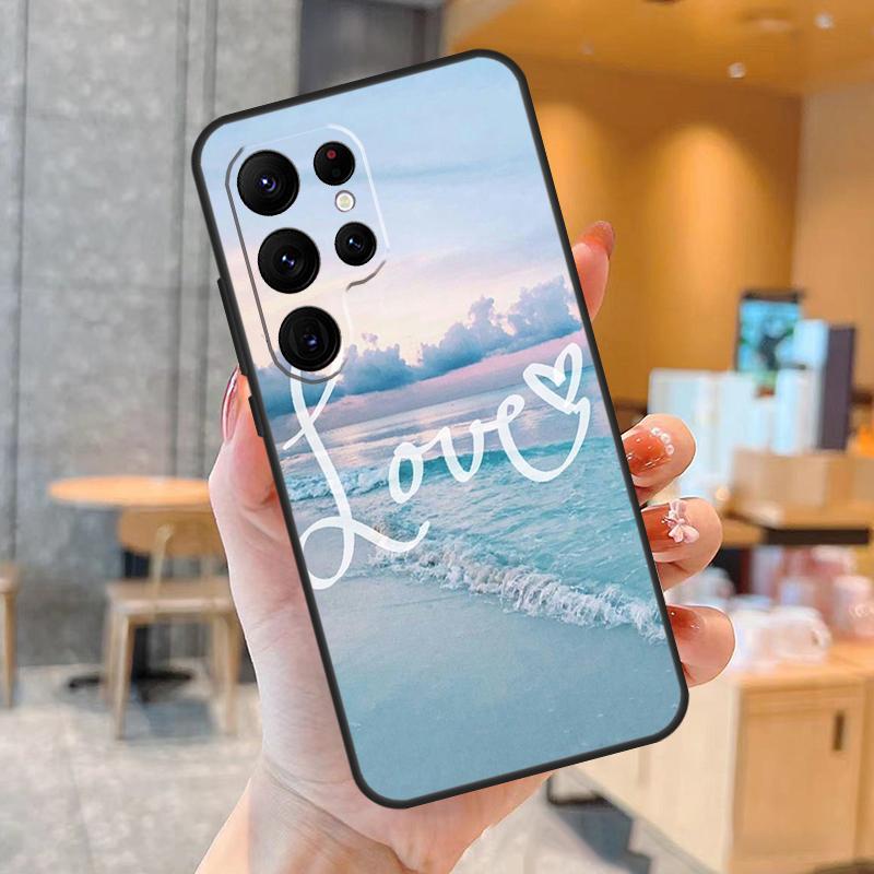 Liebe Sommer Handyhülle Für Samsung Galaxy S25 S24 S22 S21 S20 S23 Ultra S9 S10 Plus S25 FE Rückseite