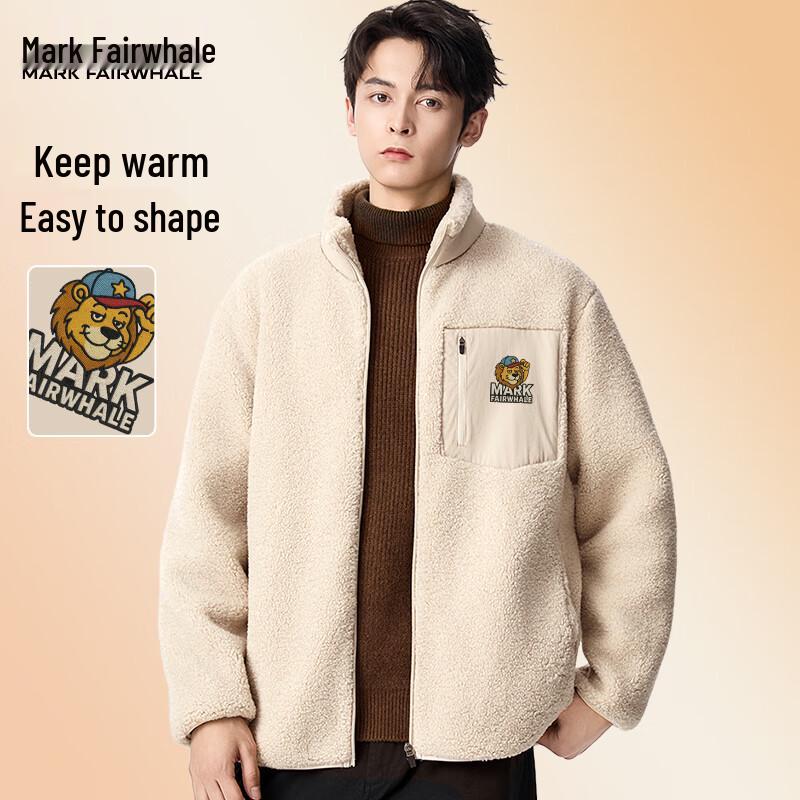 Mark Fairwhale Herren Bestickte Dicke Fleecegefütterte Jacke