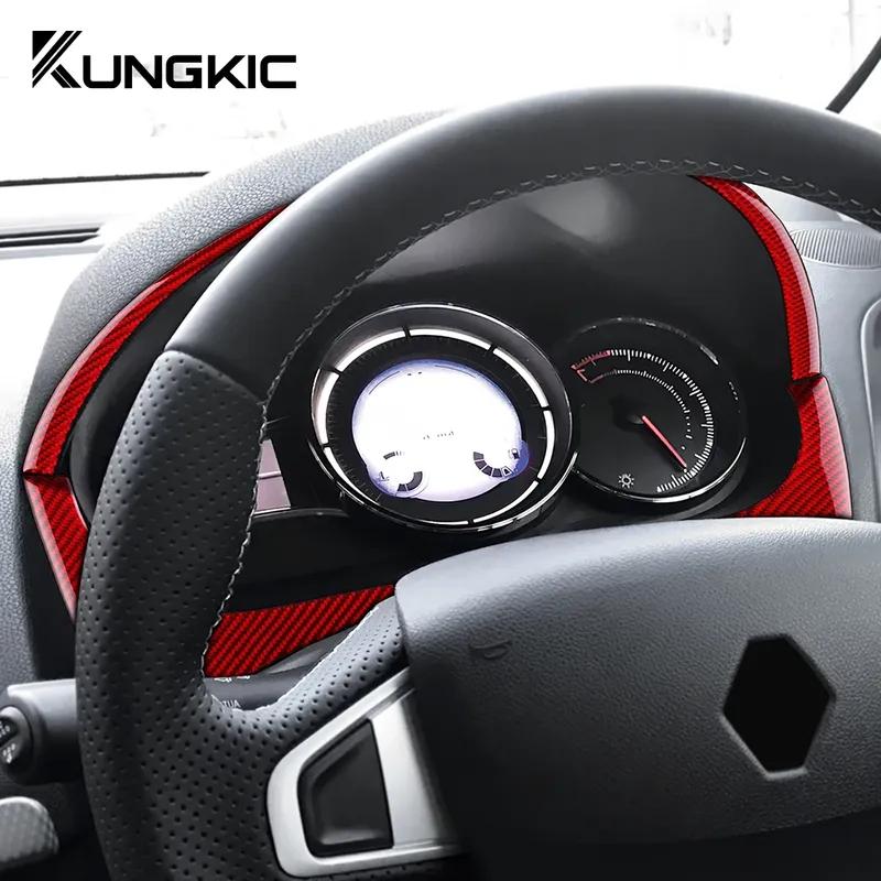 Real Soft Carbon Fiber lnstrument Sticker For Renault Fluence Megane RS 2009 2010 2011 2012 2013 2014 2015 LHD RHD Accessories