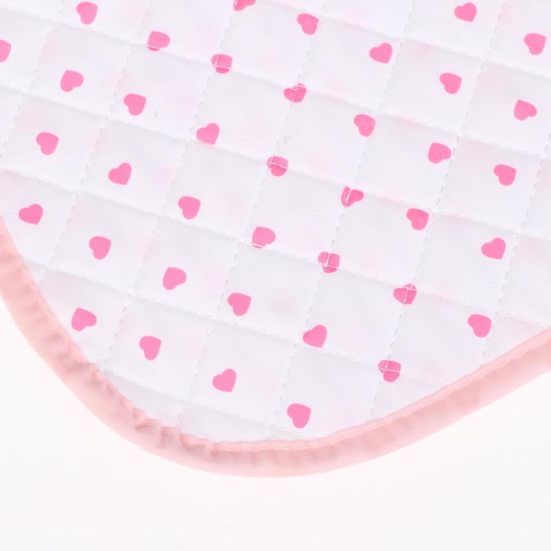 Ny Pink Love Quiltet Japansk Stil Gammel Bordskåner Dækkeserviet Ins Stil Skrivebord til Studerende Materiale Hjerteformet Bordskåner Sød