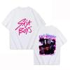 Saja Boys Tshirt 2026 Summer Cool Cartoon Kpop Demon Hunter Mens Tshirt Round Neck Pure Cotton Mens Parentchild Wear