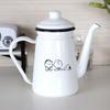 Toyo Emaille PEANUTS Emaille Kaffeekanne Weiß D11 Größe ca.. W21.5 H19.5 SNJ-2305