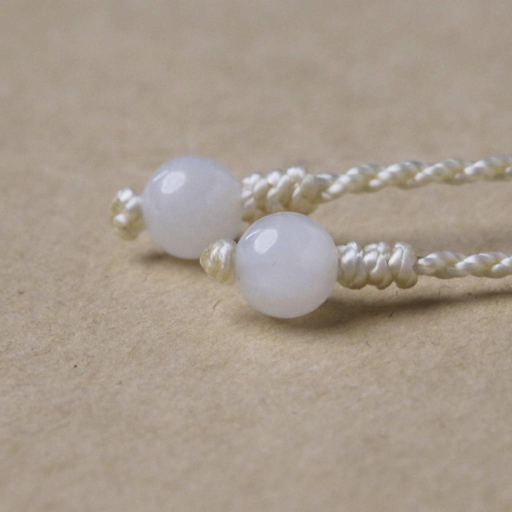 Hand-Woven Hetian Jade Abacus Bead Pendant Lanyard - Gold and Jadeite Pendant Rope for Men and Women