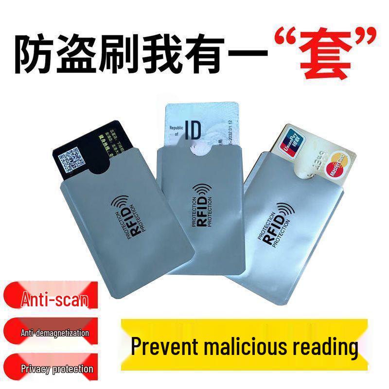 Anti-Theft Card Shield: Anti-Demagnetization Brush Sleeve for Credit and Bank Cards