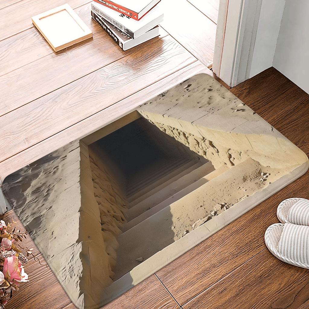 3D Visual Illusion Effect Stone Wall  Doormat Non-Slip Entrance Kitchen Bathroom Floor Door Mats  Garage Carpet Rug