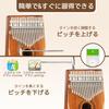 Kalimba 17 Keys Mahogany Thumb Piano Beginner Set with Tuning Storage Protective Japanese Language Learning Sheet Katakana Scale Gift for Children and