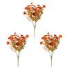 2/3/4/5/6/12Pcs Fall Artificial Flower 7 Fork UV Resistant Fake Flower Home Wedding Party Table Centerpiece Indoor Outdoor Faux Bloom Decoration