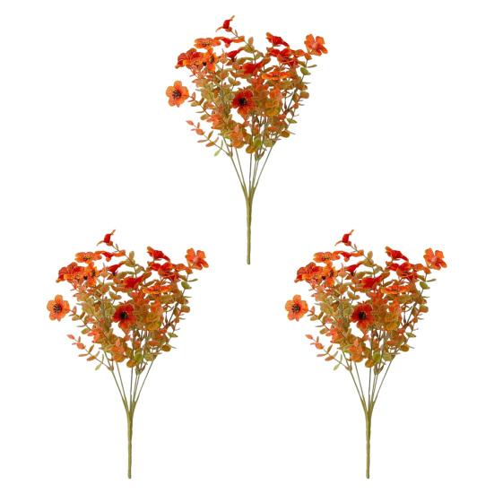 2/3/4/5/6/12Pcs Fall Artificial Flower 7 Fork UV Resistant Fake Flower Home Wedding Party Table Centerpiece Indoor Outdoor Faux Bloom Decoration