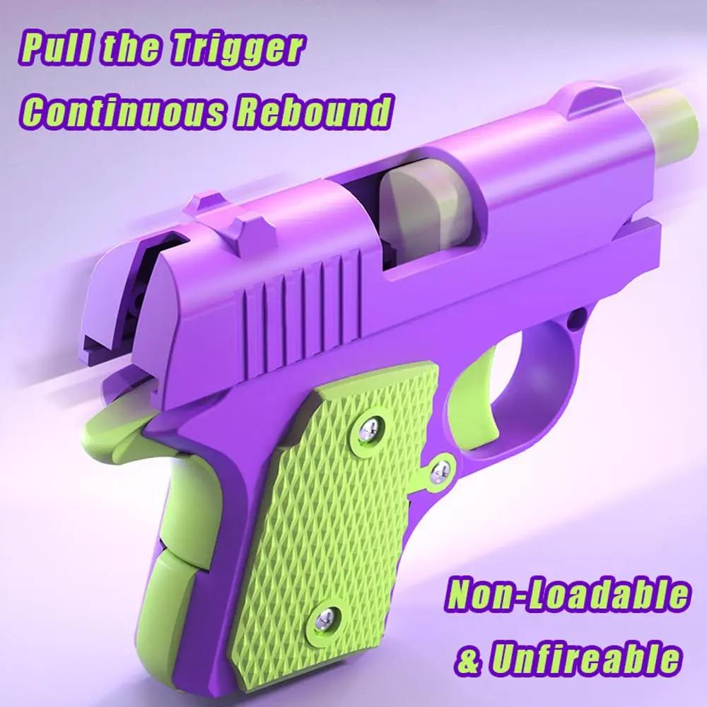 3D Gravity Gun 3D Printed Mini Pistol Model 1911 Fidgets Toys For Adults Stress Relief Toy for Kids Boys Girls Birthday Gifts