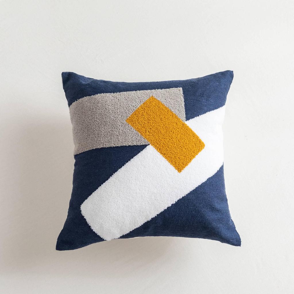Stylish Embroidered Throw Pillow for Sofa & Car