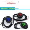 DC 4-100V LED Digital Display Round Two-wire Waterproof Voltmeter DC Digital Car Voltage Current Meter Volt Detector Tester