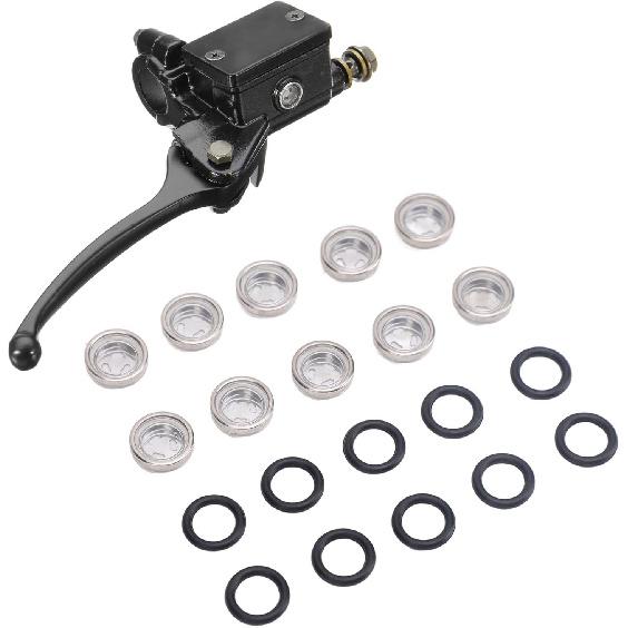 Bnineteenteam Brake Cylinder Reservoir Sight Glass, 10pcs Brake Master Cylinder Sight Glass with O Ring Motorcycle Brake Master Cylinder Window for