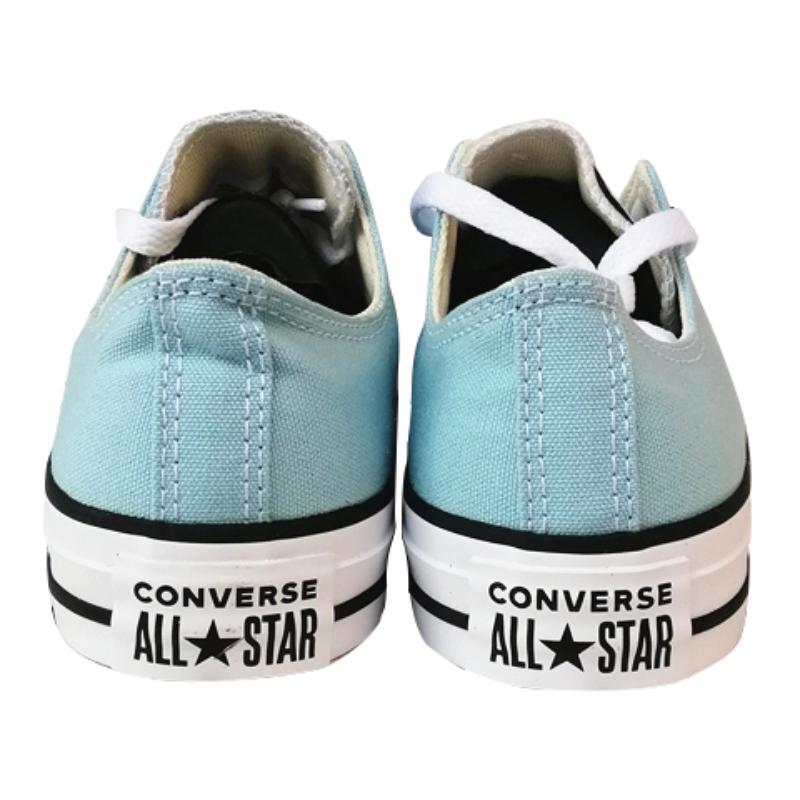 Converse All Star Round-toe Lace-up Low-Top Canvas Unisex Blue