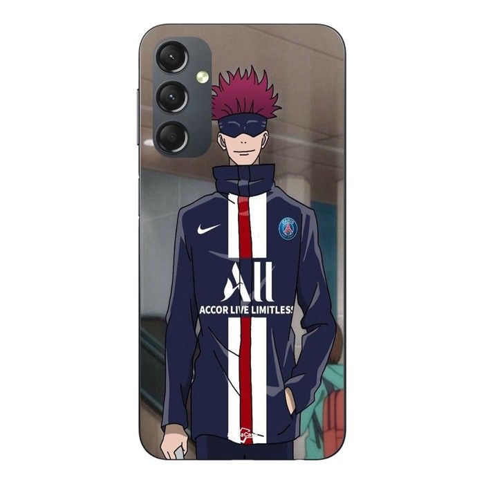 Coque de téléphone - MANIACASE - Samsung Galaxy A05s - Noir - Silicone TPU - Paris Saint Germain anime