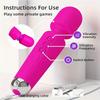 Handmassagegerät Wiederaufladbares Handmassagegerät für Tiefengewebe Nacken Rücken Vibrator Stab G-Punkt Klitoris Stimulation Sexspielzeug für Erwachsene für Brustwarzen