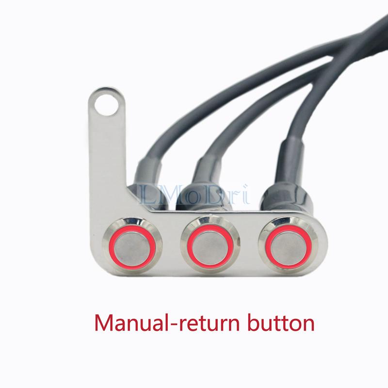 Motorcycle Switch Handlebar Adjustable Mount Waterproof Switches ON-OFF Push 3 Buttons For Headlight Horn Turn Signle with