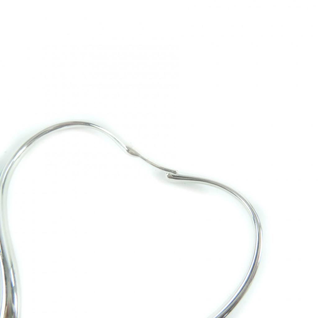 Excellent TIFFANY&Co. Pierce Open Heart Hoop Pierce, Medium Silver AG925 Women Used